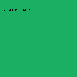 1BAF64 - Crayola's Green color image preview
