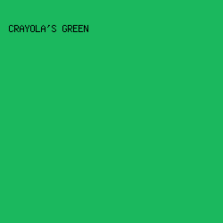 1BB85E - Crayola's Green color image preview