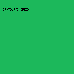 1CB85B - Crayola's Green color image preview