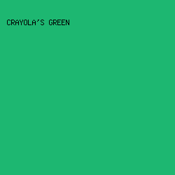 1DB771 - Crayola's Green color image preview