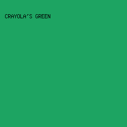 1da462 - Crayola's Green color image preview
