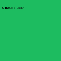 1dbc60 - Crayola's Green color image preview