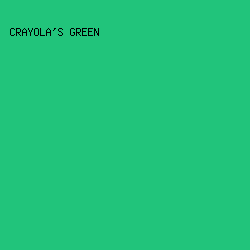 21c47b - Crayola's Green color image preview