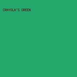 23a76a - Crayola's Green color image preview