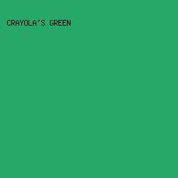 25A868 - Crayola's Green color image preview