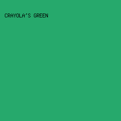 26a96c - Crayola's Green color image preview