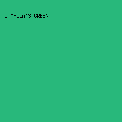 28b87b - Crayola's Green color image preview