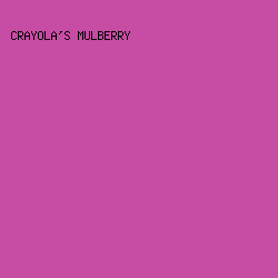 C74CA4 - Crayola's Mulberry color image preview