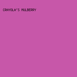C757A9 - Crayola's Mulberry color image preview