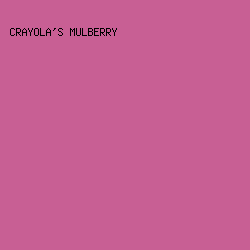 C85F94 - Crayola's Mulberry color image preview