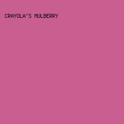 C95F91 - Crayola's Mulberry color image preview