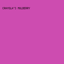 CD4CB0 - Crayola's Mulberry color image preview