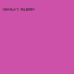 CD51A9 - Crayola's Mulberry color image preview