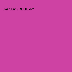 CE42A3 - Crayola's Mulberry color image preview