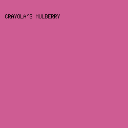 CE5C93 - Crayola's Mulberry color image preview
