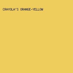 EECD5C - Crayola's Orange-Yellow color image preview