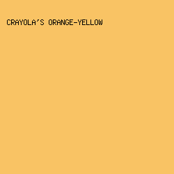 F9C364 - Crayola's Orange-Yellow color image preview
