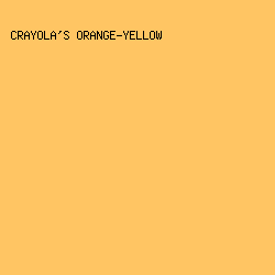 FFC563 - Crayola's Orange-Yellow color image preview