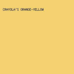f4d06f - Crayola's Orange-Yellow color image preview