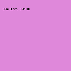 DF88DA - Crayola's Orchid color image preview
