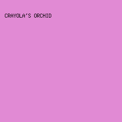 E18AD4 - Crayola's Orchid color image preview