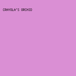 da8fd4 - Crayola's Orchid color image preview