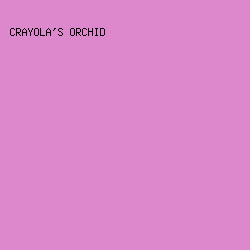 dd87cd - Crayola's Orchid color image preview