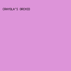 dd94d9 - Crayola's Orchid color image preview