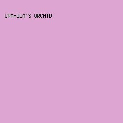 dda5d2 - Crayola's Orchid color image preview