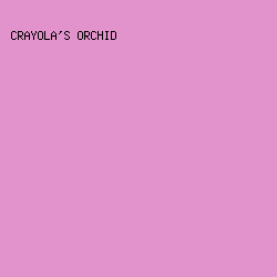 e393cb - Crayola's Orchid color image preview