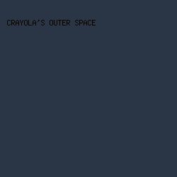 2A3646 - Crayola's Outer Space color image preview