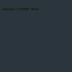 2B363C - Crayola's Outer Space color image preview