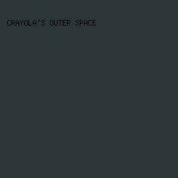2C3639 - Crayola's Outer Space color image preview