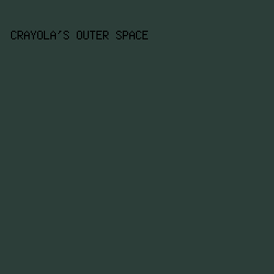 2C3E39 - Crayola's Outer Space color image preview