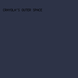 2D3347 - Crayola's Outer Space color image preview