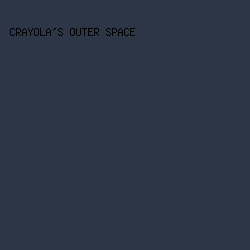 2D3647 - Crayola's Outer Space color image preview