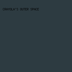 2D3B41 - Crayola's Outer Space color image preview