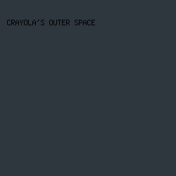 2E363E - Crayola's Outer Space color image preview