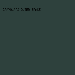 2E413D - Crayola's Outer Space color image preview