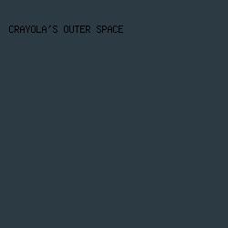 2b3a43 - Crayola's Outer Space color image preview