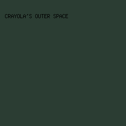 2b3d33 - Crayola's Outer Space color image preview