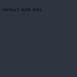 2d3540 - Crayola's Outer Space color image preview