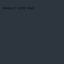 2d363f - Crayola's Outer Space color image preview
