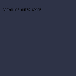 2e3347 - Crayola's Outer Space color image preview