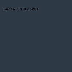 2e3946 - Crayola's Outer Space color image preview