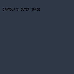 2f3846 - Crayola's Outer Space color image preview