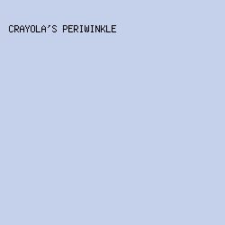 C5D0EB - Crayola's Periwinkle color image preview