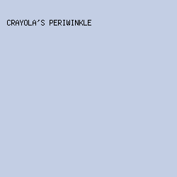 c3cee4 - Crayola's Periwinkle color image preview