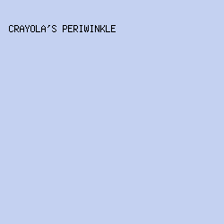 c4d1f1 - Crayola's Periwinkle color image preview