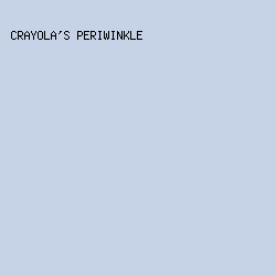 c6d2e6 - Crayola's Periwinkle color image preview
